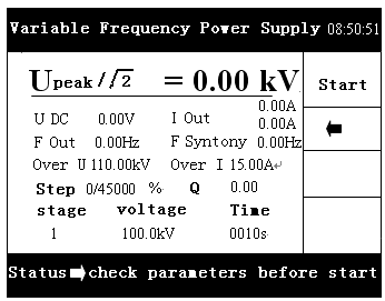 Tragbares Resonanzspannungsprüfgerät mit variabler Frequenz